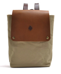 CLEDRAN | CL3473 MARCHE CANVAS RUCK SACK フラップ バックパック A4(バックパック/リュック)