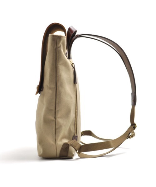 CLEDRAN(クレドラン)の「CL3473 MARCHE CANVAS RUCK SACK フラップ バックパック A4(バックパック/リュック・レディース・ベージュ/ナチュラル/ブラック・FREE)」の7枚目の写真