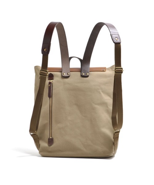 CLEDRAN(クレドラン)の「CL3473 MARCHE CANVAS RUCK SACK フラップ バックパック A4(バックパック/リュック・レディース・ベージュ/ナチュラル/ブラック・FREE)」の8枚目の写真