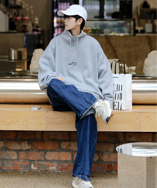 Disney（ディズニー）の「【neos -addictive design-】TOYSTORY トイストーリー ビッグシルエット バックプリント＆刺繍 モックネック ハーフジップ スウェット アノラック トレーナー（スウェット・メンズ・ブラック/ネイビー/ホワイト/グレー・LARGE/MEDIUM）」の17枚目の写真