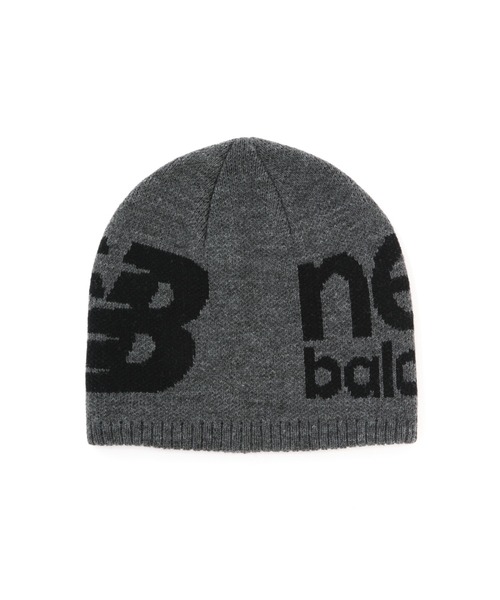 New Balance Golf(ニューバランスゴルフ)の「【new balance golf】ビッグロゴ ビーニー (UNISEX SPORT)(ニットキャップ/ビーニー・レディース・ホワイト/グレー系その他3/ブラック・FREE)」の3枚目の写真