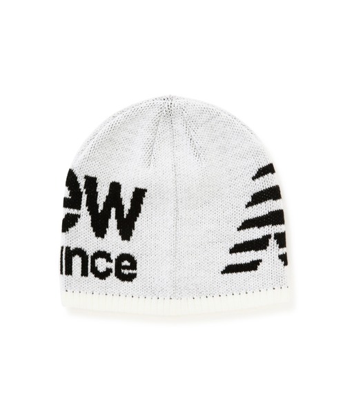 New Balance Golf(ニューバランスゴルフ)の「【new balance golf】ビッグロゴ ビーニー (UNISEX SPORT)(ニットキャップ/ビーニー・レディース・ホワイト/グレー系その他3/ブラック・FREE)」の4枚目の写真