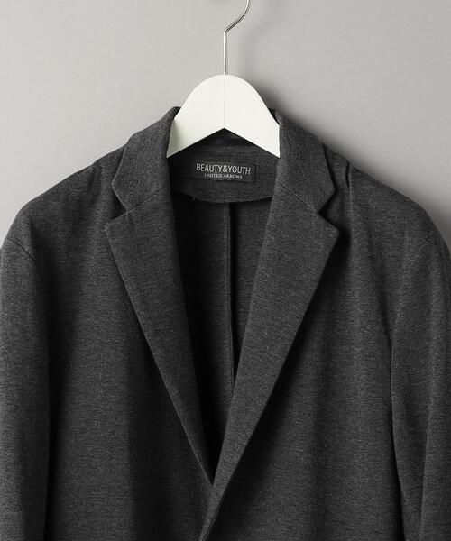 【現行】美品 ユナイテッドアローズ メランジ ジャージー 2B ジャケット BEAUTY&YOUTH UNITED ARROWS（ビューティーアンドユースユナイテッド