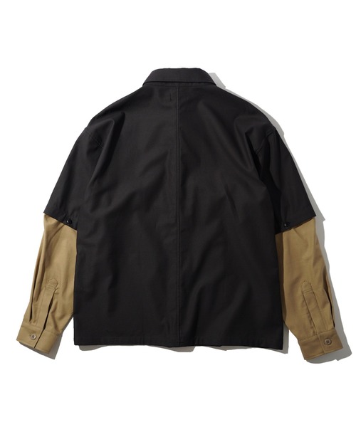 NineMicrophones(ナインマイクロフォンズ)の「ENVELOPE MILITARY SHIRT(シャツ/ブラウス・メンズ・ブラック/カーキ・LARGE/X-LARGE/MEDIUM)」の3枚目の写真