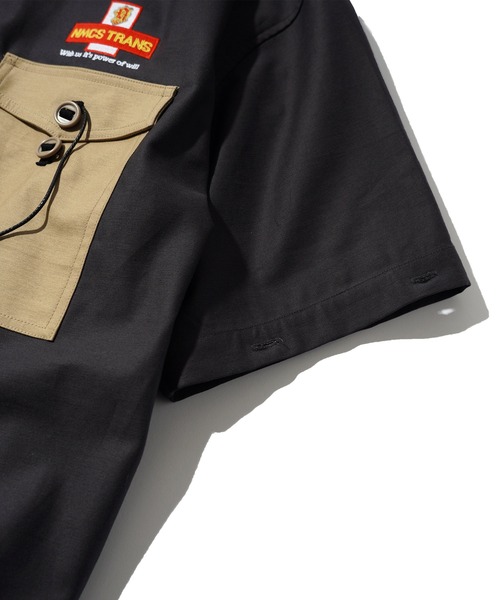 NineMicrophones(ナインマイクロフォンズ)の「ENVELOPE MILITARY SHIRT(シャツ/ブラウス・メンズ・ブラック/カーキ・LARGE/X-LARGE/MEDIUM)」の7枚目の写真