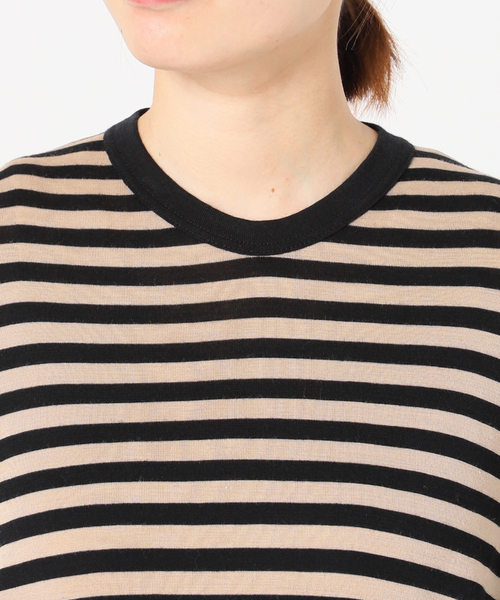 FRAMeWORK（フレームワーク）の「【GICIPI/ジチピ】LANA SETA 1*1 別注ボーダープルオーバー（ブラック）（Tシャツ/カットソー・レディース・ブラック・FREE）」の17枚目の写真
