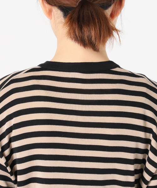 FRAMeWORK（フレームワーク）の「【GICIPI/ジチピ】LANA SETA 1*1 別注ボーダープルオーバー（ブラック）（Tシャツ/カットソー・レディース・ブラック・FREE）」の18枚目の写真