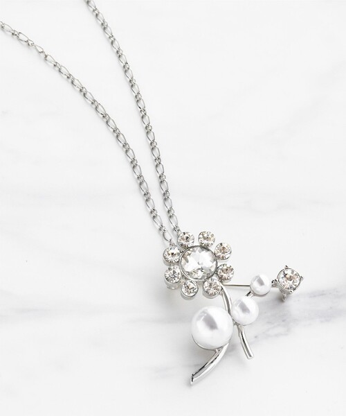 TOCCA（トッカ）の「DAISY FLOWER BROOCH NECKLACE 2WAY ブローチネックレス（ブローチ/コサージュ・レディース・ゴールド系/シルバー系・F）」の11枚目の写真