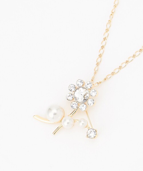 TOCCA（トッカ）の「DAISY FLOWER BROOCH NECKLACE 2WAY ブローチネックレス（ブローチ/コサージュ・レディース・ゴールド系/シルバー系・F）」の16枚目の写真