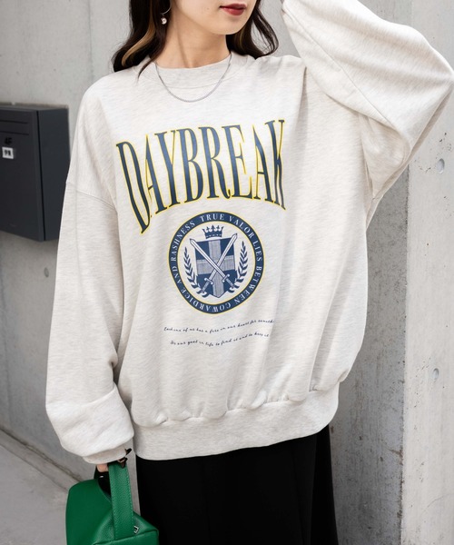 WEGO（ウィゴー）の「WEGO/グラフィックBIGスウェット（スウェット・レディース・ターコイズブルー/ブラック/ピンク/ネイビー/杢グレー/グレー系その他/ブルー/ホワイト・FREE）」の17枚目の写真