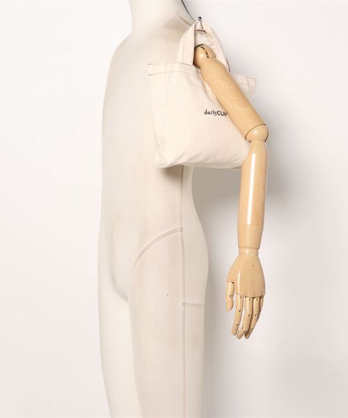 studio CLIP（スタディオクリップ）の「【daily CLIP】キャンバスロゴトートバッグS（トートバッグ・レディース・ナチュラル・FREE）」の5枚目の写真