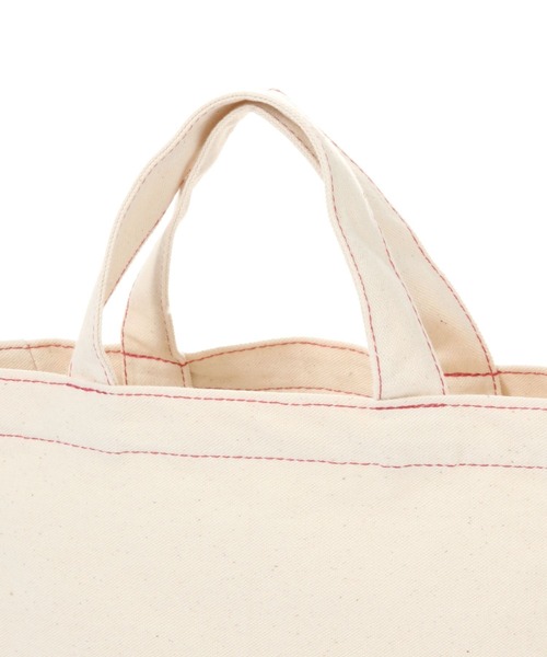 studio CLIP（スタディオクリップ）の「【daily CLIP】キャンバスロゴトートバッグS（トートバッグ・レディース・ナチュラル・FREE）」の10枚目の写真