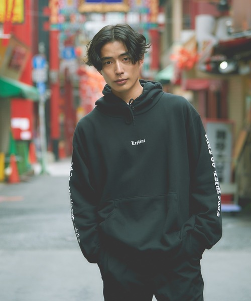 Leyline(レイライン)の「【Leyline】Black letter parka(パーカー・メンズ・ホワイト/ブラック・MEDIUM/LARGE)」の5枚目の写真