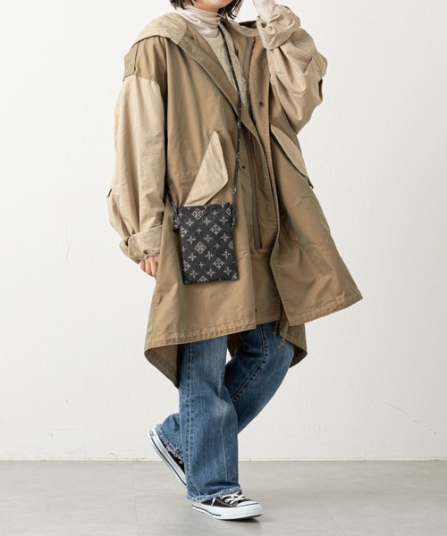 Daily russet（デイリー ラシット）の「デニムジャガード スマートフォンショルダーバッグ（ショルダーバッグ・レディース・ネイビー/グレー/ブラック/グレー系その他・FREE）」の9枚目の写真