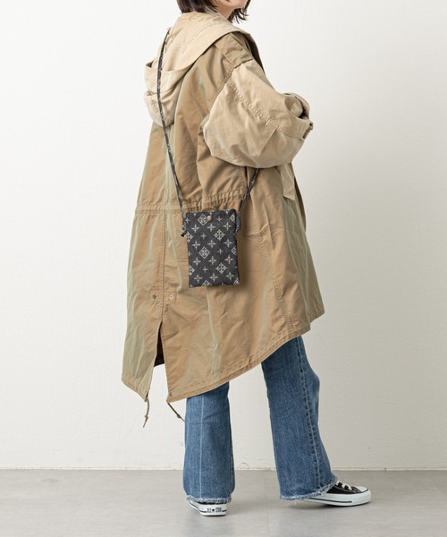 Daily russet（デイリー ラシット）の「デニムジャガード スマートフォンショルダーバッグ（ショルダーバッグ・レディース・ネイビー/グレー/ブラック/グレー系その他・FREE）」の10枚目の写真