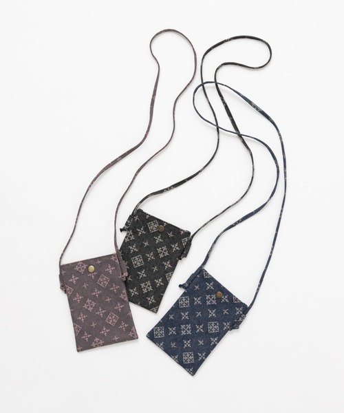 Daily russet（デイリー ラシット）の「デニムジャガード スマートフォンショルダーバッグ（ショルダーバッグ・レディース・ネイビー/グレー/ブラック/グレー系その他・FREE）」の14枚目の写真