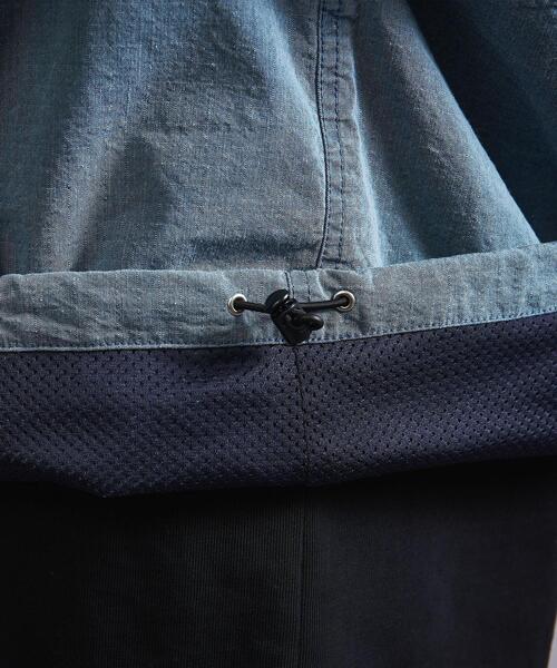 MONKEY TIME（モンキータイム）の「＜monkey time＞ C/N RIP ANORAK/アウター（その他アウター・メンズ・コバルトブルー/ブラック・M/L）」の4枚目の写真