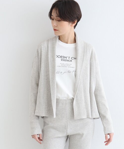 INDIVI（インディヴィ）の「【LIFE/SETUP可能】ワッフルカーディガン（カーディガン/ボレロ・レディース・チャコール/ライトグレー系8・38/34）」の18枚目の写真