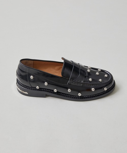 TOGA PULLA（トーガ　プルラ）の「【TOGA PULLA / トーガプルラ】loafer　BLACK POLIDO / スタッズローファー（ローファー・レディース・ブラック・36/37/38）」の8枚目の写真