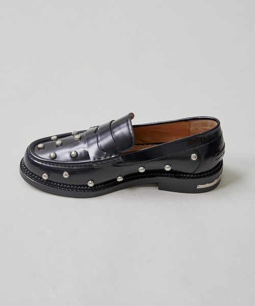 TOGA PULLA（トーガ　プルラ）の「【TOGA PULLA / トーガプルラ】loafer　BLACK POLIDO / スタッズローファー（ローファー・レディース・ブラック・36/37/38）」の6枚目の写真