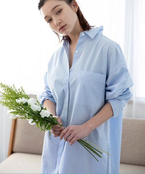 23区（ニジュウサンク）の「【洗える】CANCLINIオーバーサイズシャツ