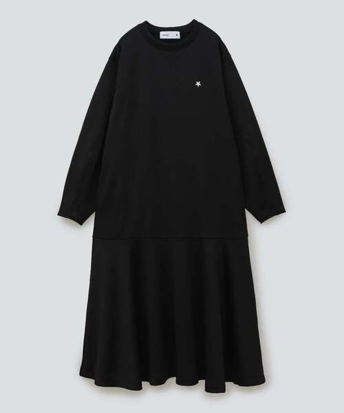 converse TOKYO ストライプメキシカンワンピース黒 converse TOKYO ストライプメキシカンワンピース黒