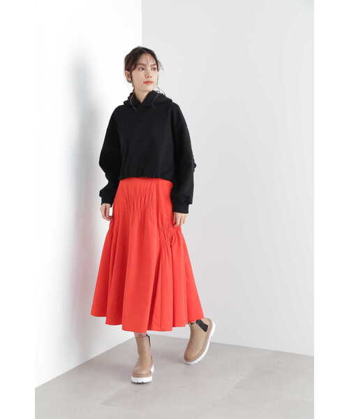 JILL STUART(ジルスチュアート)の「◆エフィーショートスウェットシャツ(パーカー・レディース・ブラック/ピンク・FREE)」の5枚目の写真