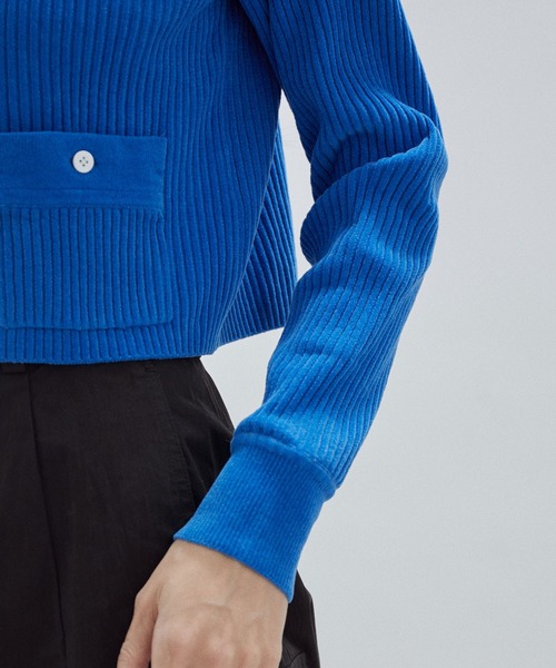 SALON adam et rope'(サロン アダム エ ロペ)の「クルーネックカーディガン-CreamyCotton /クリーミーコットン-(カーディガン/ボレロ・レディース・ホワイト/ベージュ/ブラック系その他/ブルー系その他4・FREE)」の19枚目の写真