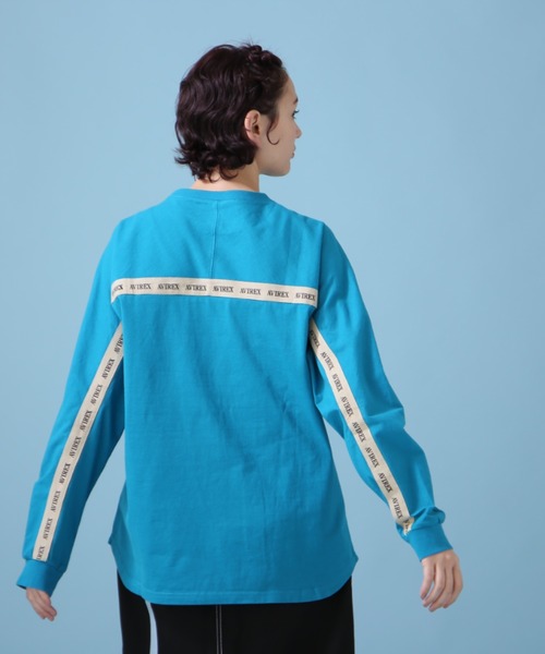 AVIREX(アヴィレックス)の「《WEB&DEPOT限定》BACK LOGO TAPE TOPS/ バックロゴテープ トップス(Tシャツ/カットソー・レディース・オフホワイト/エメラルド/ネイビー・FREE)」の20枚目の写真