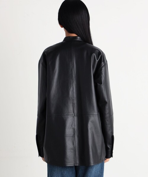 EDITION(エディション)の「ラムレザー シャツジャケット(その他アウター・レディース・ブラック・FREE)」の12枚目の写真