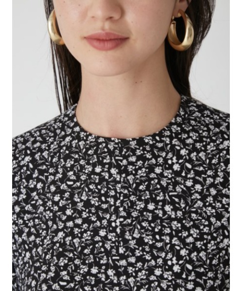 Mila Owen(ミラオーウェン)の「リーンシルエットナローワンピース【ウォッシャブル/手洗い可能】(ワンピース・レディース・ブラック/その他/イエロー・0/1)」の8枚目の写真