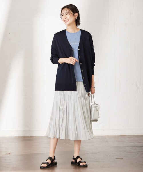 J.PRESS(ジェイプレス)の「ロゴ Tシャツ(Tシャツ/カットソー・レディース・ふじ色系/ベージュ系/ダルブルー系/ホワイト系・T13/T15)」の15枚目の写真