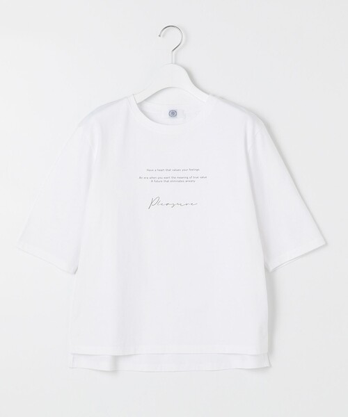 J.PRESS(ジェイプレス)の「ロゴ Tシャツ(Tシャツ/カットソー・レディース・ふじ色系/ベージュ系/ダルブルー系/ホワイト系・T13/T15)」の18枚目の写真