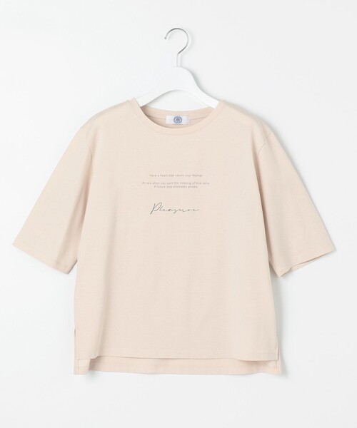 J.PRESS(ジェイプレス)の「ロゴ Tシャツ(Tシャツ/カットソー・レディース・ふじ色系/ベージュ系/ダルブルー系/ホワイト系・T13/T15)」の19枚目の写真