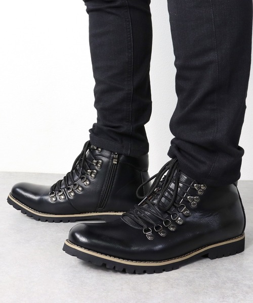 AAA+（サンエープラス）の「カジュアルマウンテンブーツ（ブーツ・メンズ・ワイン/ブラウン/キャメル/ダークブラウン/ブラック/ブラック系その他/ネイビー/ブラウン系その他/グレー/ブラウン系その他2/ベージュ系その他/ブラック系その他2/その他1・41/43/44/40/42）」の2枚目の写真