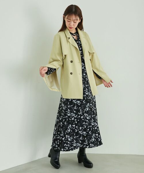 MAJESTIC LEGON(マジェスティックレゴン)の「スリットスリーブ2wayジャケット(その他アウター・レディース・アイボリー/ライトグリーン/モカ・MEDIUM)」の5枚目の写真