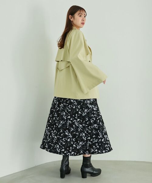 MAJESTIC LEGON(マジェスティックレゴン)の「スリットスリーブ2wayジャケット(その他アウター・レディース・アイボリー/ライトグリーン/モカ・MEDIUM)」の8枚目の写真
