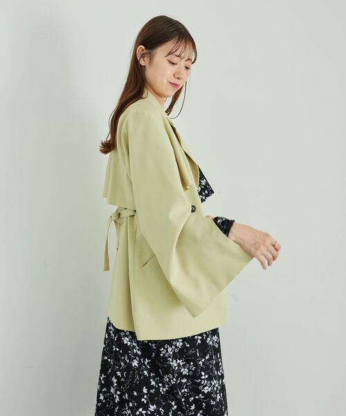 MAJESTIC LEGON(マジェスティックレゴン)の「スリットスリーブ2wayジャケット(その他アウター・レディース・アイボリー/ライトグリーン/モカ・MEDIUM)」の12枚目の写真