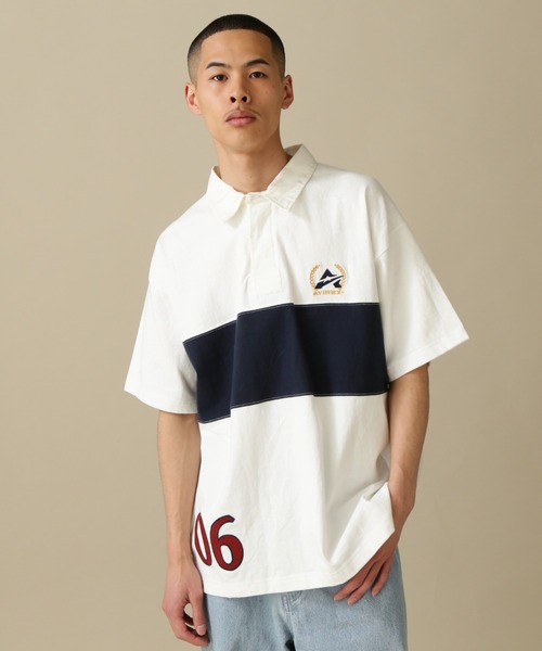 AVIREX(アヴィレックス)の「SALING TEAM SHIRT / セイリング チームシャツ / AVIREX / アヴィレックス(ポロシャツ・メンズ・ホワイト/ネイビー/グリーン・MEDIUM/LARGE/X-LARGE/XX-LARGE)」の2枚目の写真