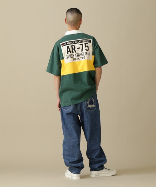 AVIREX(アヴィレックス)の「SALING TEAM SHIRT / セイリング チームシャツ / AVIREX / アヴィレックス(ポロシャツ・メンズ・ホワイト/ネイビー/グリーン・MEDIUM/LARGE/X-LARGE/XX-LARGE)」の9枚目の写真