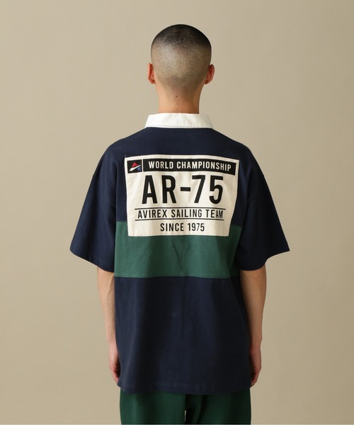 AVIREX(アヴィレックス)の「SALING TEAM SHIRT / セイリング チームシャツ / AVIREX / アヴィレックス(ポロシャツ・メンズ・ホワイト/ネイビー/グリーン・MEDIUM/LARGE/X-LARGE/XX-LARGE)」の5枚目の写真