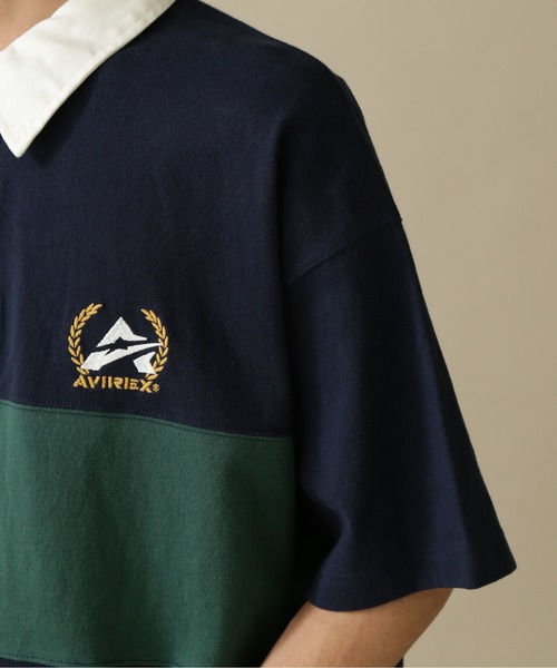 AVIREX(アヴィレックス)の「SALING TEAM SHIRT / セイリング チームシャツ / AVIREX / アヴィレックス(ポロシャツ・メンズ・ホワイト/ネイビー/グリーン・MEDIUM/LARGE/X-LARGE/XX-LARGE)」の8枚目の写真