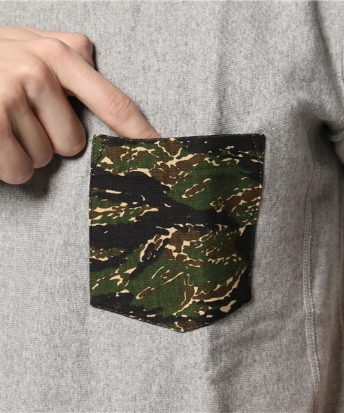 Champion（チャンピオン）の「メンズ チャンピオン リバースウィーブ ポケットTシャツ Champion RW-TEE2 C3-B369（Tシャツ/カットソー・メンズ・グレー・X-LARGE）」の6枚目の写真