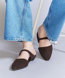 BEAUTY&YOUTH UNITED ARROWS | レザー ポインテッドトゥ ミュール(サンダル)