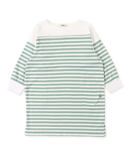 FITH（フィス）の「ボーダー膝下丈ワンピース（ワンピース・キッズ・グリーン/ブラック/グレー・90/110/120/100）」の8枚目の写真