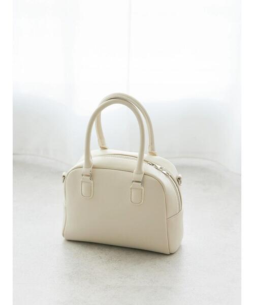 AMERICAN HOLIC（アメリカンホリック）の「2wayボストンミニバッグ（ボストンバッグ・レディース・ブラック/アイボリー・FREE）」の2枚目の写真