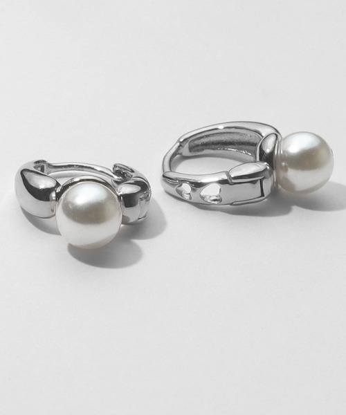 blackdia ocean(ブラックダイヤオーシャン)の「blackdia ocean フープパールピアス(ピアス(両耳用)・レディース・ピンクゴールド/シルバー/ゴールド・FREE)」の7枚目の写真