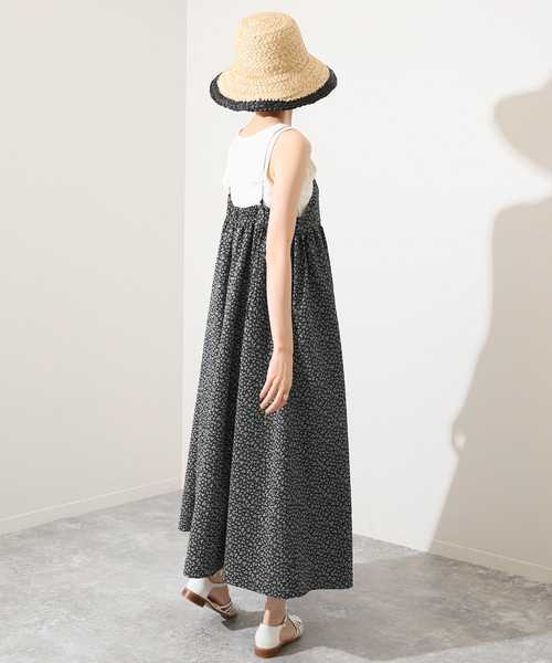 SLOBE IENA（スローブイエナ）の「タフタプリントキャミワンピ