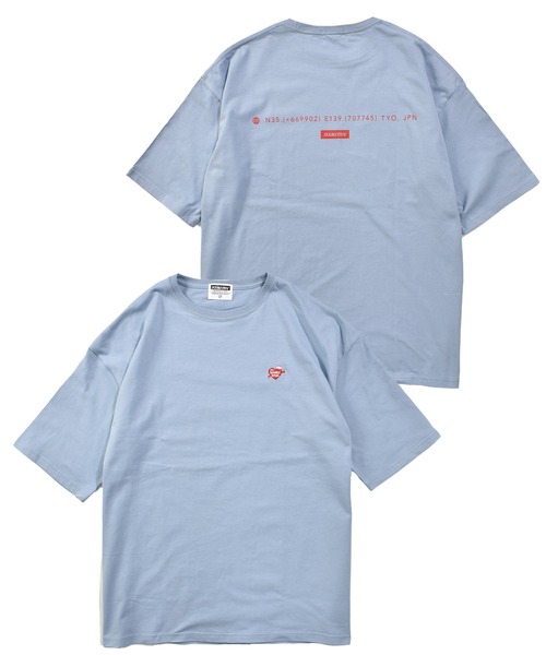 DOUBLE STEAL(ダブルスティール)の「ハート刺繍 Tシャツ(Tシャツ/カットソー・メンズ・ホワイト系その他/ライトカーキ/ホワイト/ライトブルー/ブラック・MEDIUM/LARGE/X-LARGE)」の5枚目の写真
