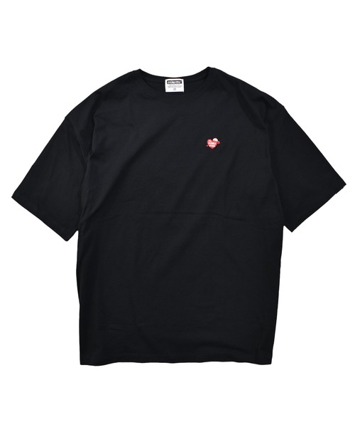DOUBLE STEAL(ダブルスティール)の「ハート刺繍 Tシャツ(Tシャツ/カットソー・メンズ・ホワイト系その他/ライトカーキ/ホワイト/ライトブルー/ブラック・MEDIUM/LARGE/X-LARGE)」の9枚目の写真